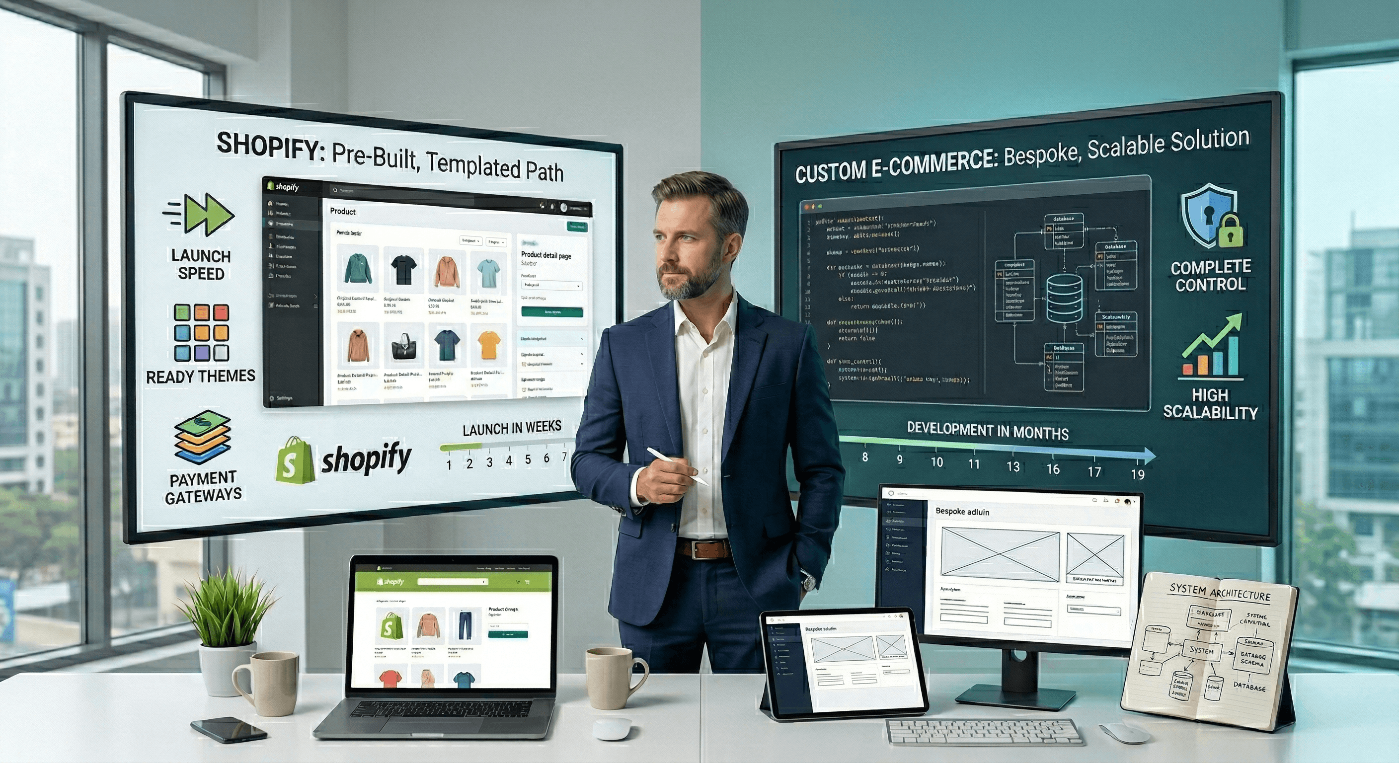 Shopify vs Custom E-Commerce: Which Is Right for Your Business?